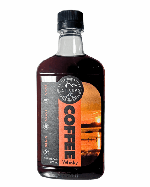Best Coast Distillers Cold Brew Coffee Whisky in a convenient 375ml plastic flask